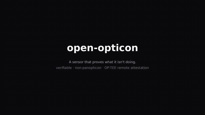 open-opticon terminal walkthrough